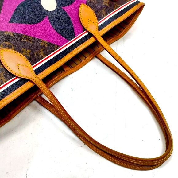 Auth Louis Vuitton Neverfull Tote Limited Edition Game ON Monogram Canvas MM - Picture 11 of 16